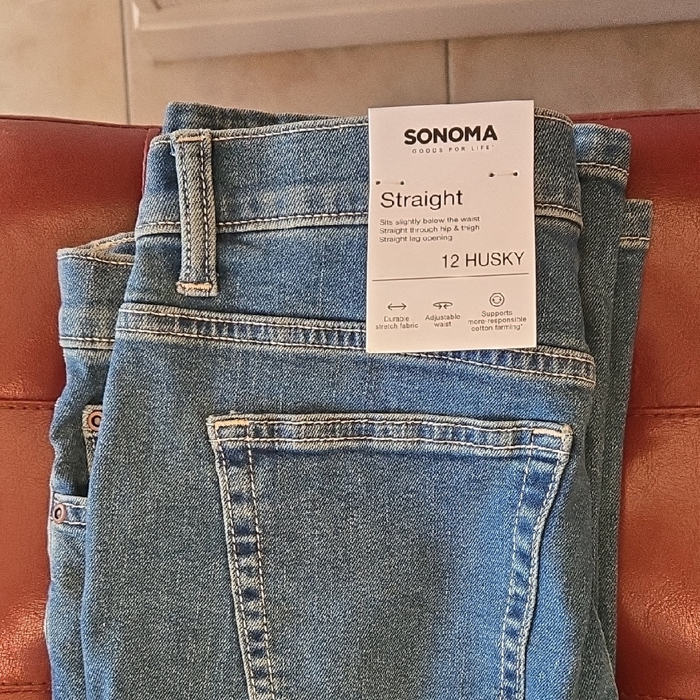 SONOMA Light Blue Straight Boys Husky Jeans